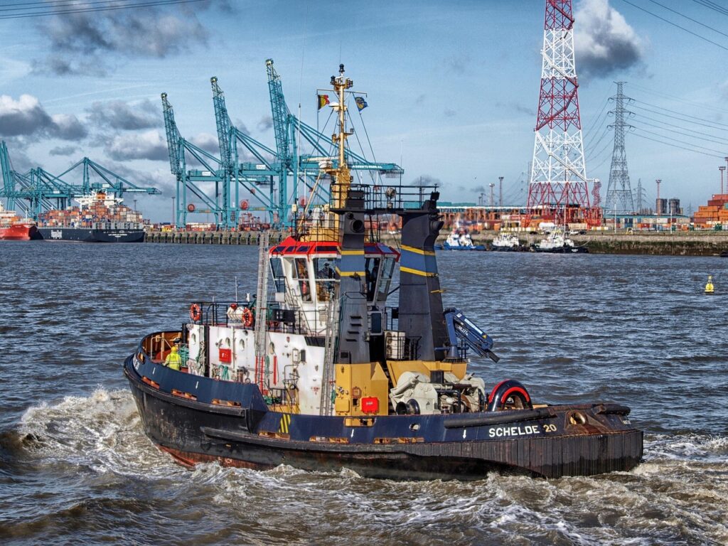 boat, bay, harbor, tug, tugboat, port, nature, water, sea, ocean, antwerp, belgium, harbor, tugboat, port, port, port, port, port, belgium, belgium